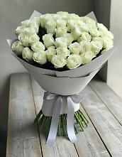Букет 35 Белых роз в Марьино
