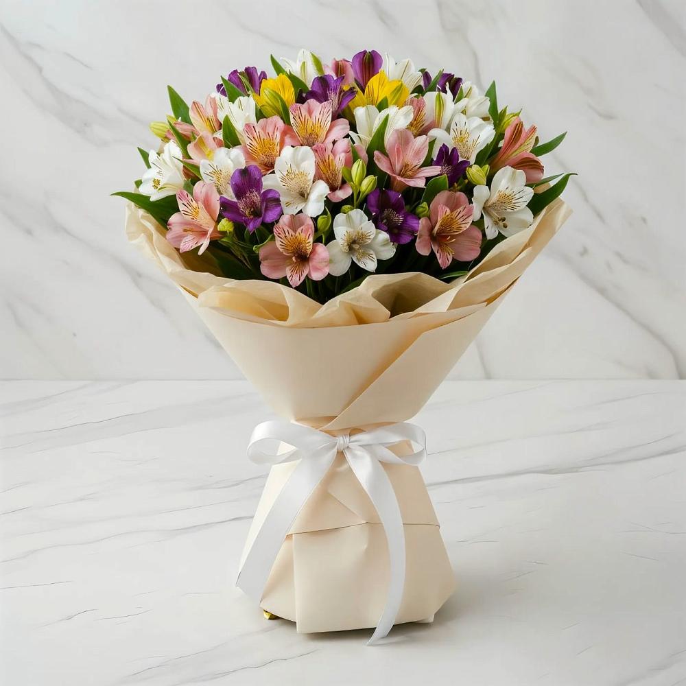 Букет цветов из: Альстромерии в Марьино