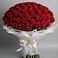 Букет 101 Красная роза Блэк Мэджик в Марьино