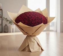 Букет 101 Красная роза в Марьино