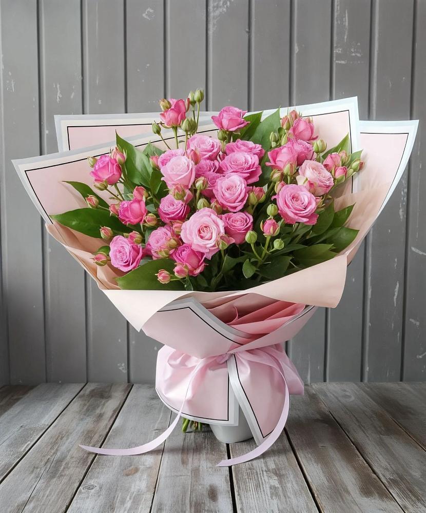 Букет Розовый кустик в Марьино