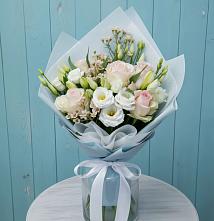 Букет цветов из:  Розы и Лизиантусы в Марьино