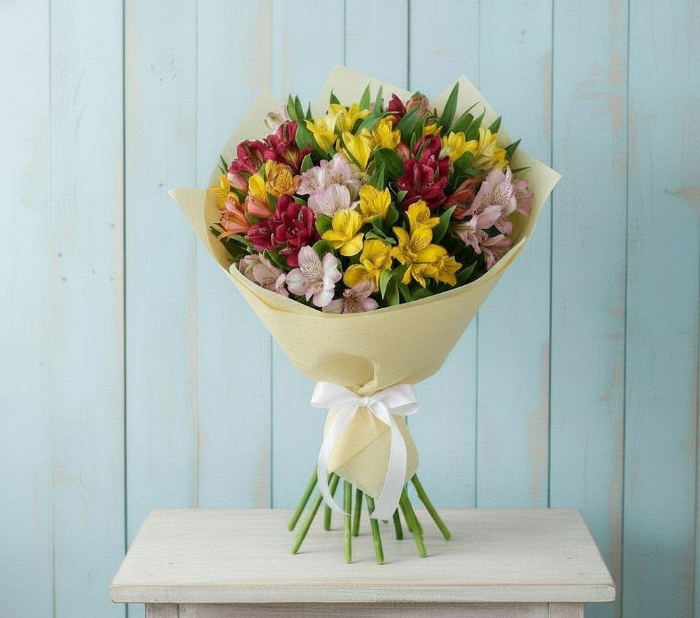 Букет цветов из: Альстромерии в Марьино