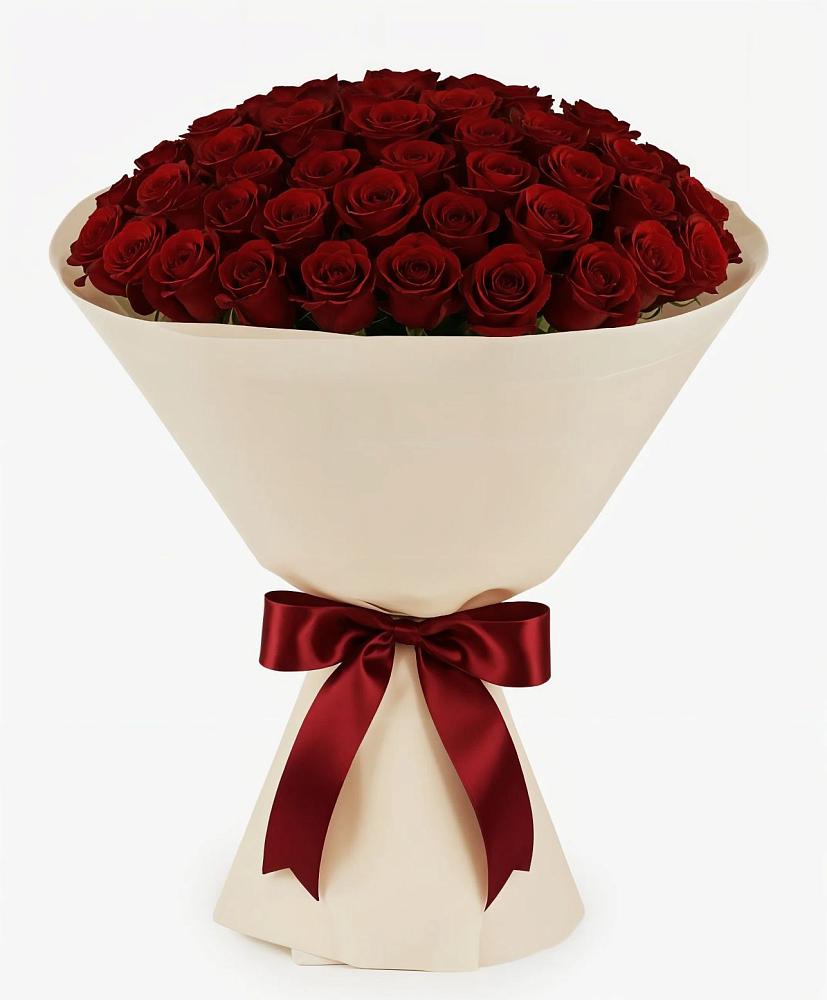 Букет 101 Бордовая роза Блэк Бакарра в Марьино