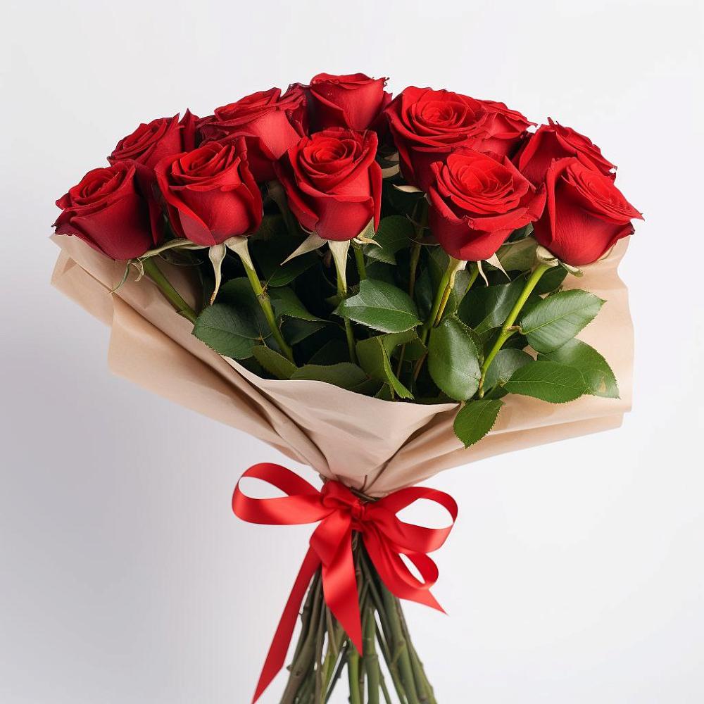 Букет 11 Красных роз Эдлесс Лав в Марьино